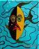 Fish Face  Original  SOLD